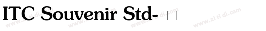 ITC Souvenir Std字体转换